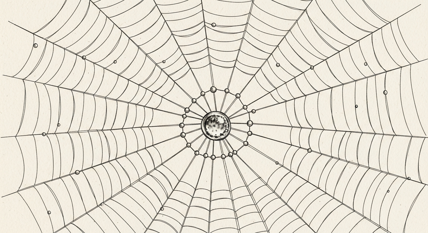 Spider Web Drawing Tutorial